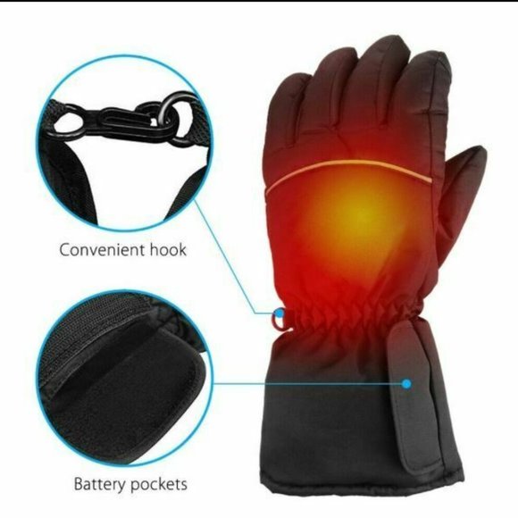 UNISEX LARGE HEATED OUTDOOR WINTER GLOVES - Picture 7 of 7